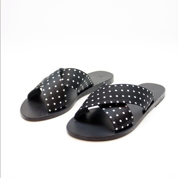 Ancient Greek Sandals Shoes - NEW • Ancient Greek Sandals • Thais Polka Dot 7